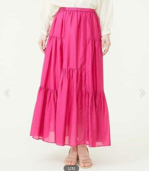 Sybilla Irregular Tiered Skirt