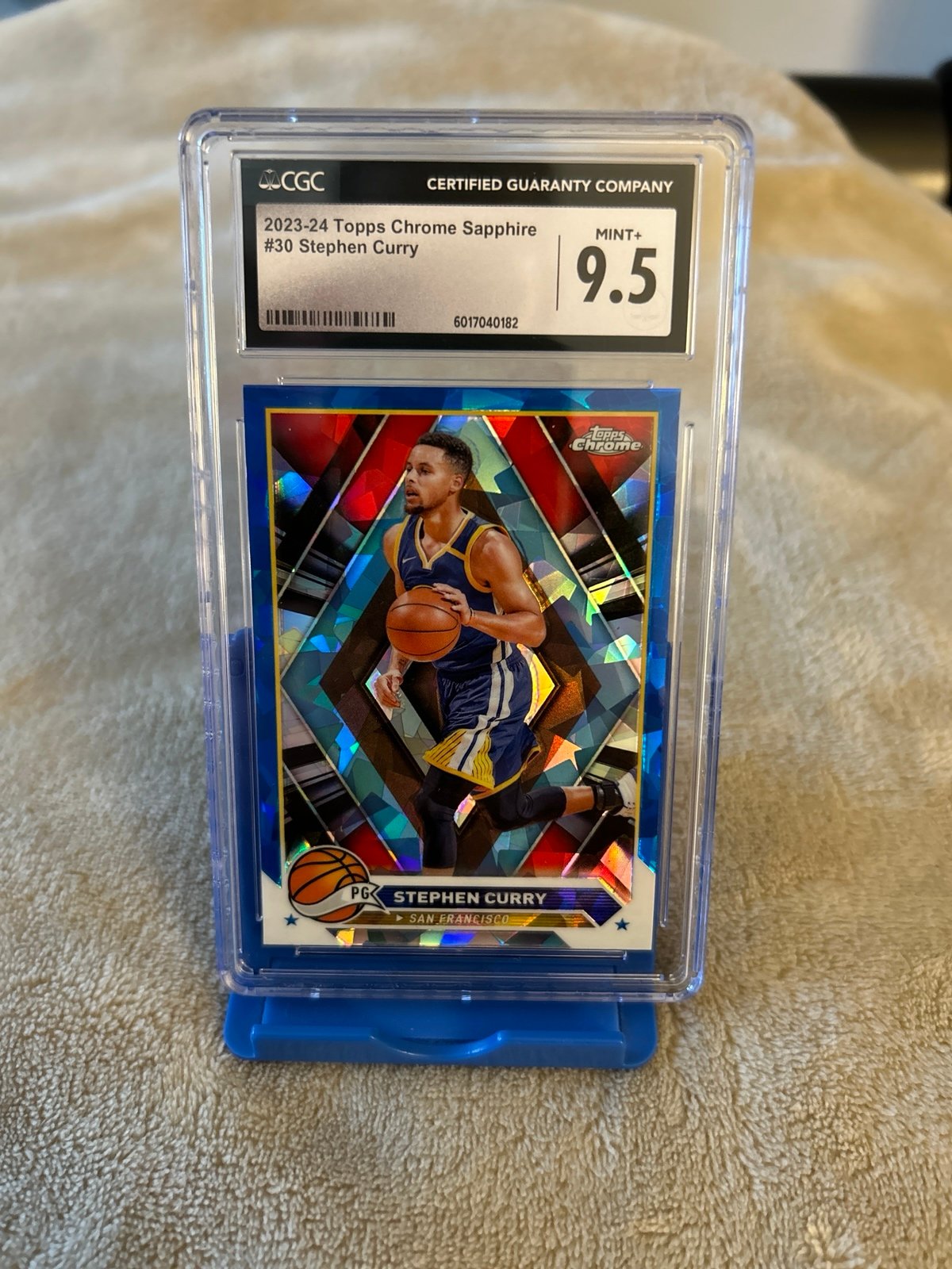 2024 Topps Chrome Sapphire Refractor Cracked Ice#30 Stephen