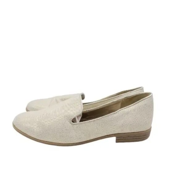 Bandolino Women's Ivory Fillup Square Toe Slip-On Dress Loafer Shoes Size 7.5M
