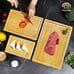 Wood Cutting Boards for Kitchen - Set of 3