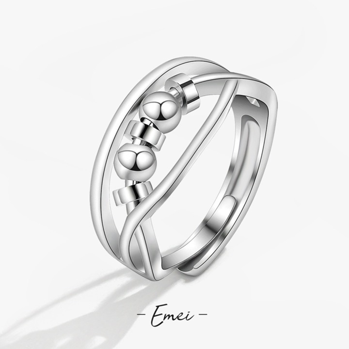 Light luxury transfer bead ring