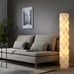 Ikea LÅGTRYCK LAGTRYCK Modern Floor Lamp, White 54 + 3 LED Bulbs LATEST - NEW