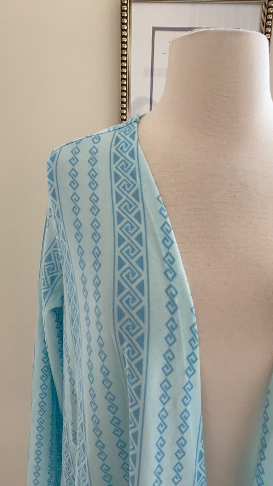 Lularoe Blue Aztec Caroline Cardigan