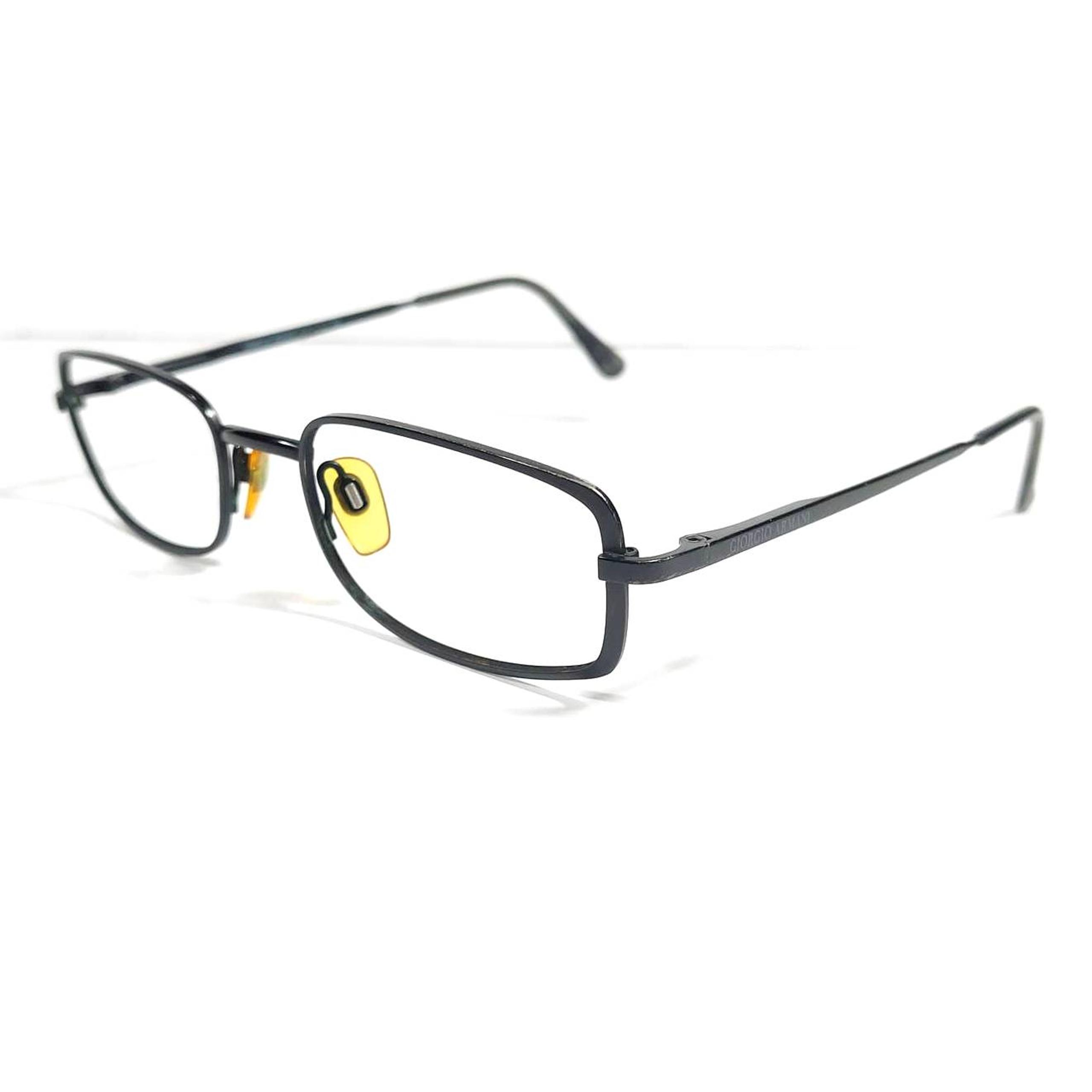 Giorgio Armani Made in Italy 275 706 52-19-135 Metal FRAME ONLY! Black Glasses