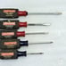 Lot of 5 Craftsman Grip-N-Drive Screwdriver Set Cushion Grip Foam Handle 41745 S