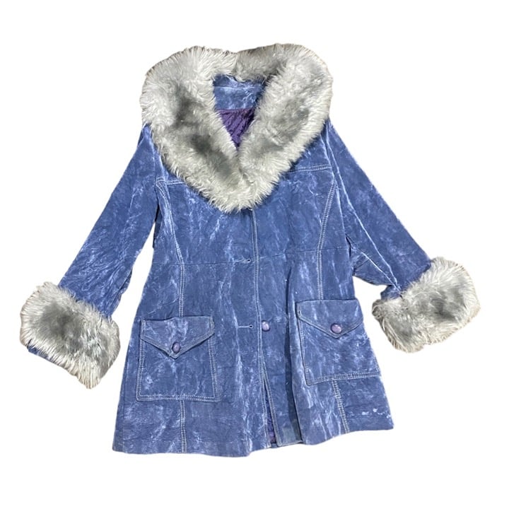 Blue Fur Coat