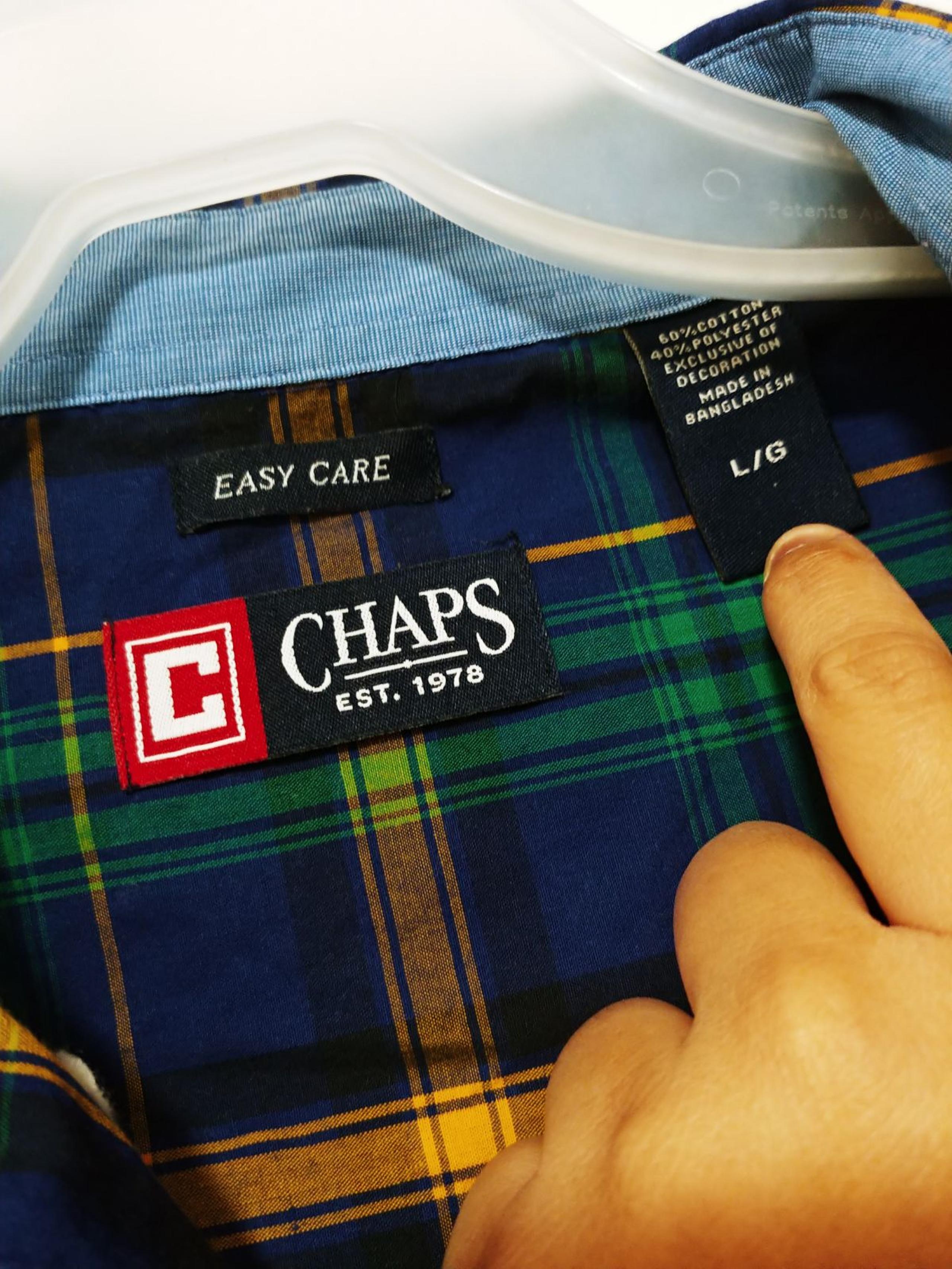 Chaps men's button down shirt L