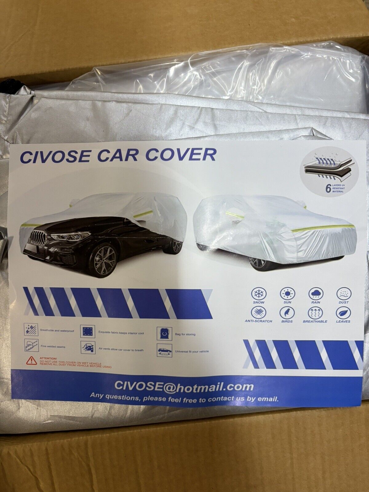 Civose Car Cover Universal Fit, Storage Bags, Water Proof