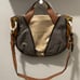 orYANY Lian pebbled leather satchel zipped shoulder bag