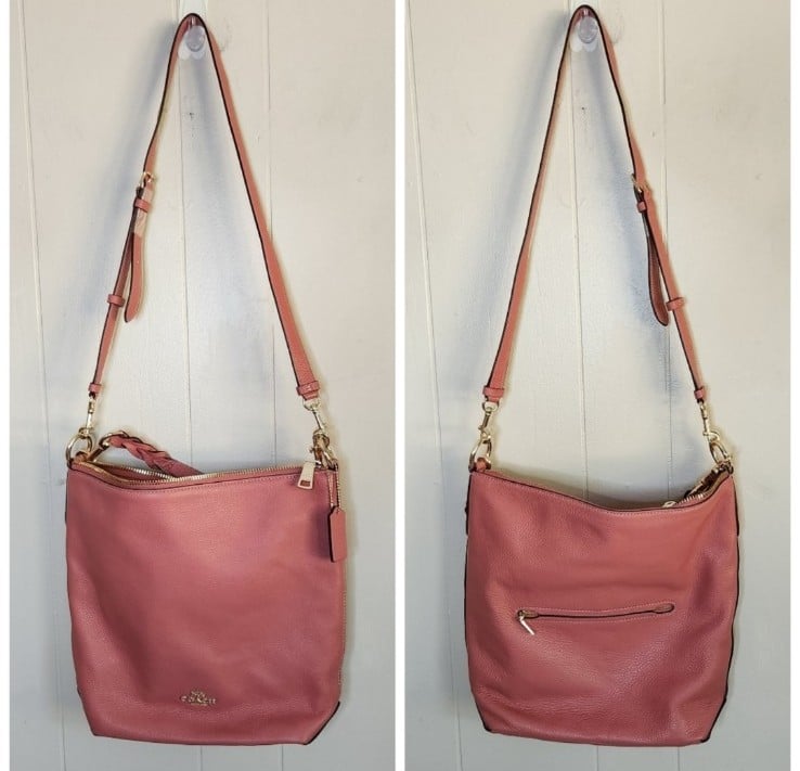 Coach Abbey Duffle Shoulder Bag Purse Leather pink new without tags