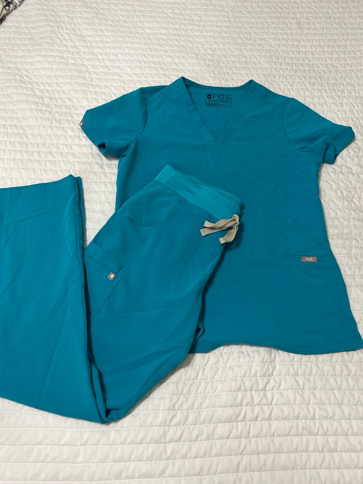 Figs scrubs set turquoise