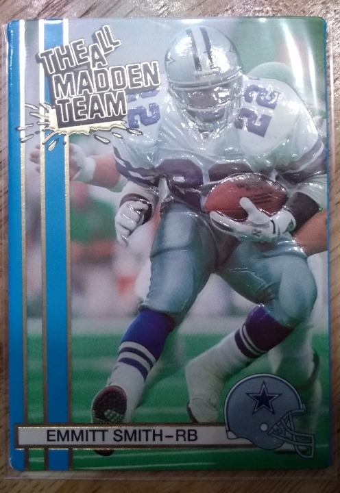 Emmitt Smith 1990 All-Madden Team Action Packed rare unique card