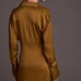 NWT Anthropologie Pilcro Long-Sleeve Silky Mini Dress in Brown, Size 2