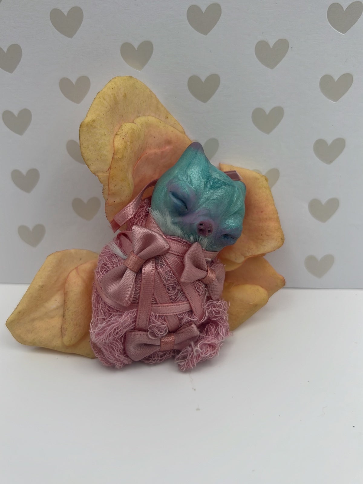Handmade OOAK Artdoll Doll Plush - fairy creature clay baby toy stuffed animal