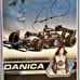 DANICA PATRICK AUTOGRAPH SIGNED 8 x 10 PHOTO 1st INDY WIN SHADOWBOX w CAR MODEL