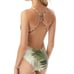 Vince Camuto Tropical Green Plunge One Piece Size 12