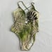 Vince Camuto Tropical Green Plunge One Piece Size 12