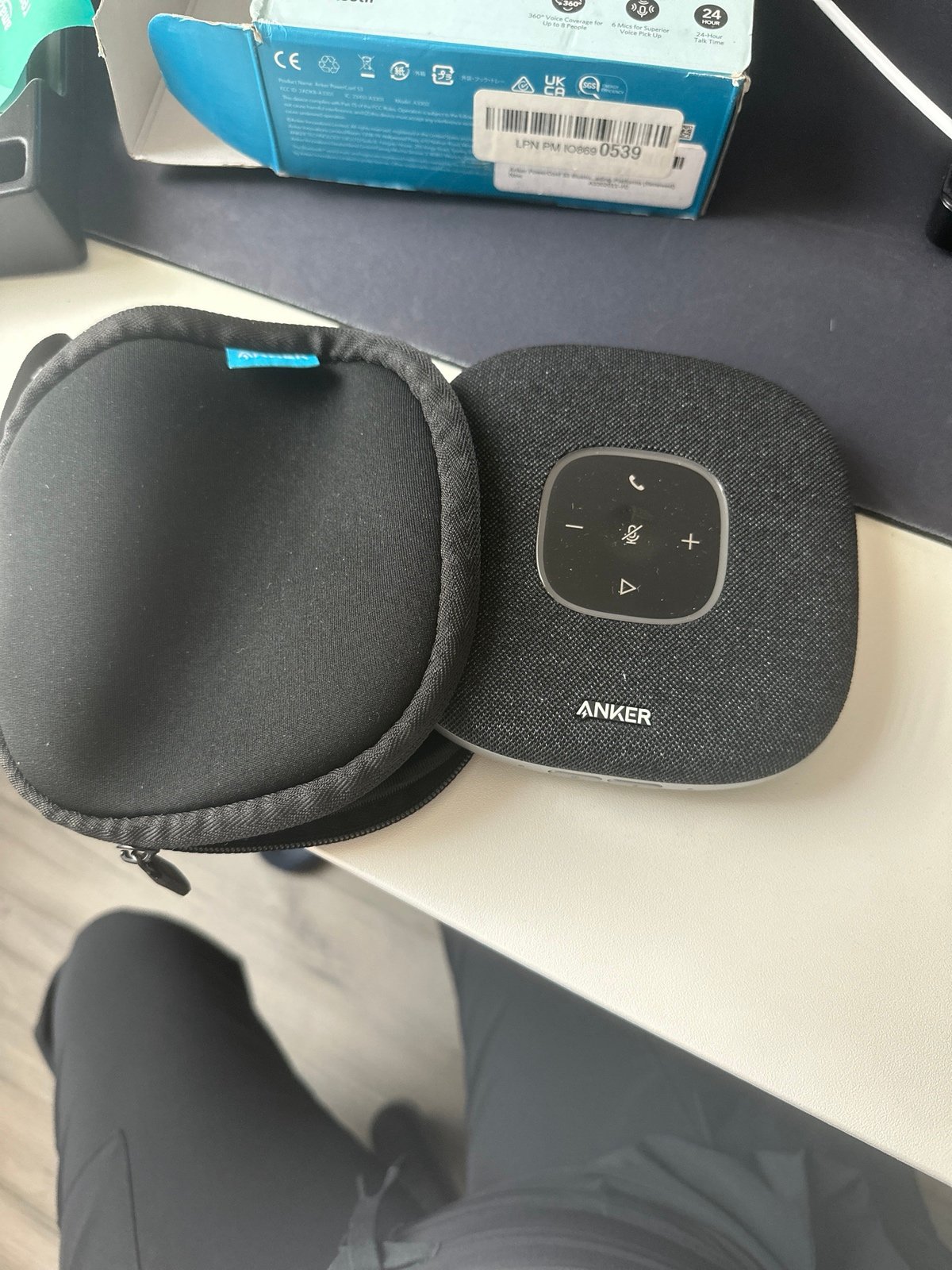 Anker ultra clear portable conference speaker