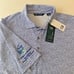 Cutter & Buck Mens Golf Polo XL Virtue Eco Pique Botanical Blue Baranyk MCK01161