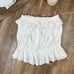 NWT Anthropologie Plus Porridge Sloan Ruffled Top