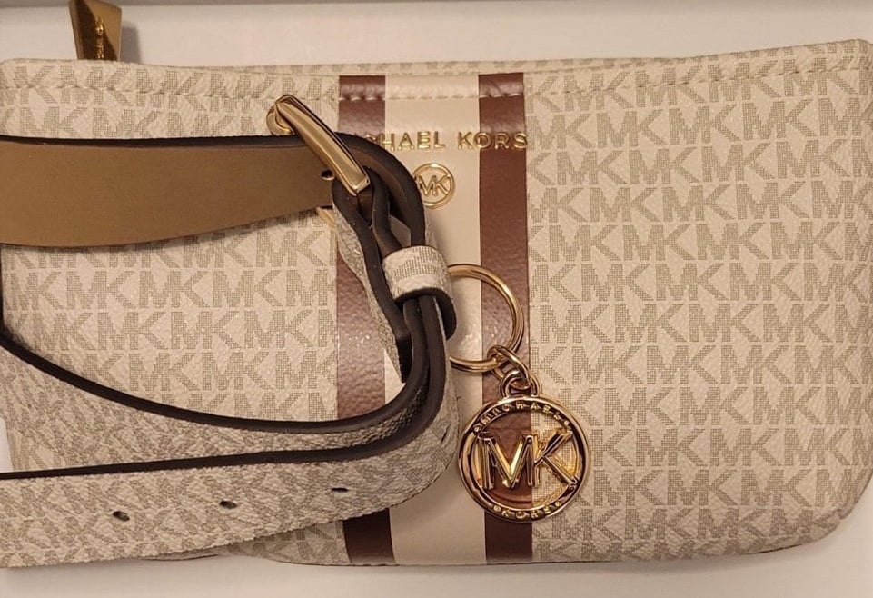 NWT Michael Kors Leather Waist Belt Bag/Fanny Pack.
