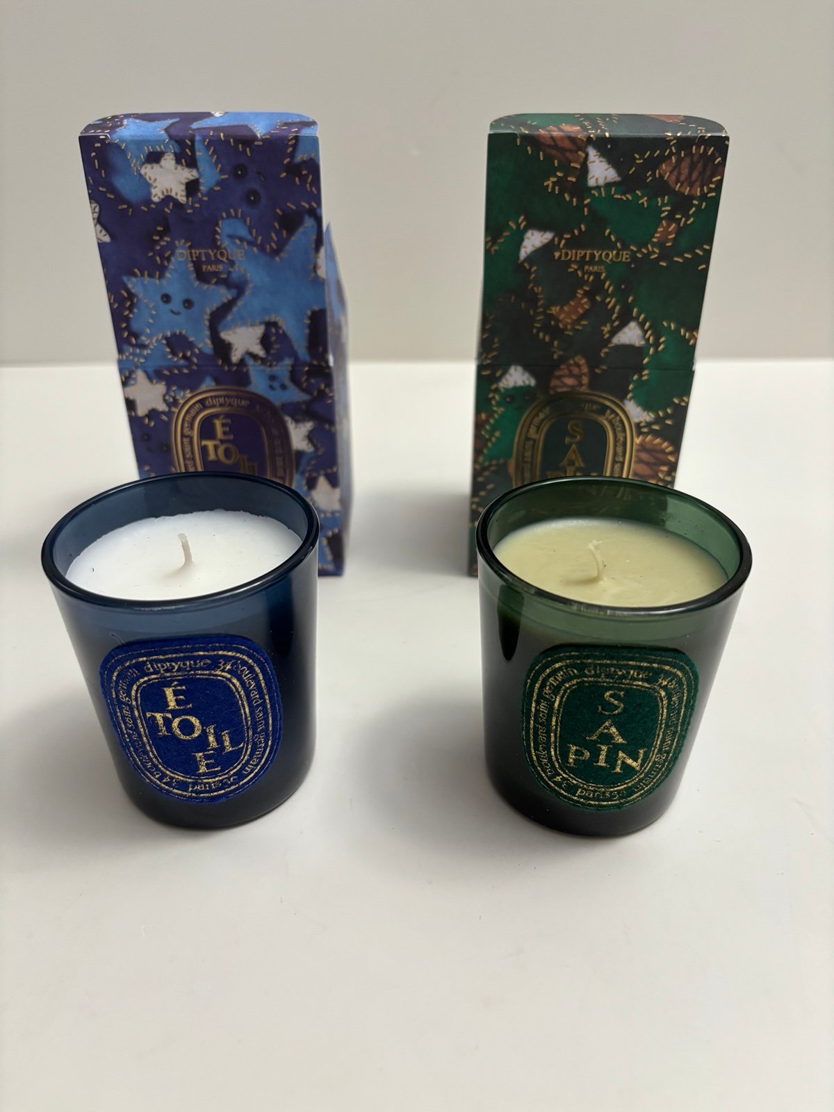 Diptyque Limited Edition Bundle Candles - Sapin (pine tree) & Etoile 2.4oz