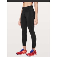 Lululemon Fast & Free 7/8 Tight II *Non-Reflective Nulux 25 Black 6