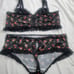 Torrid lingerie set cherry print