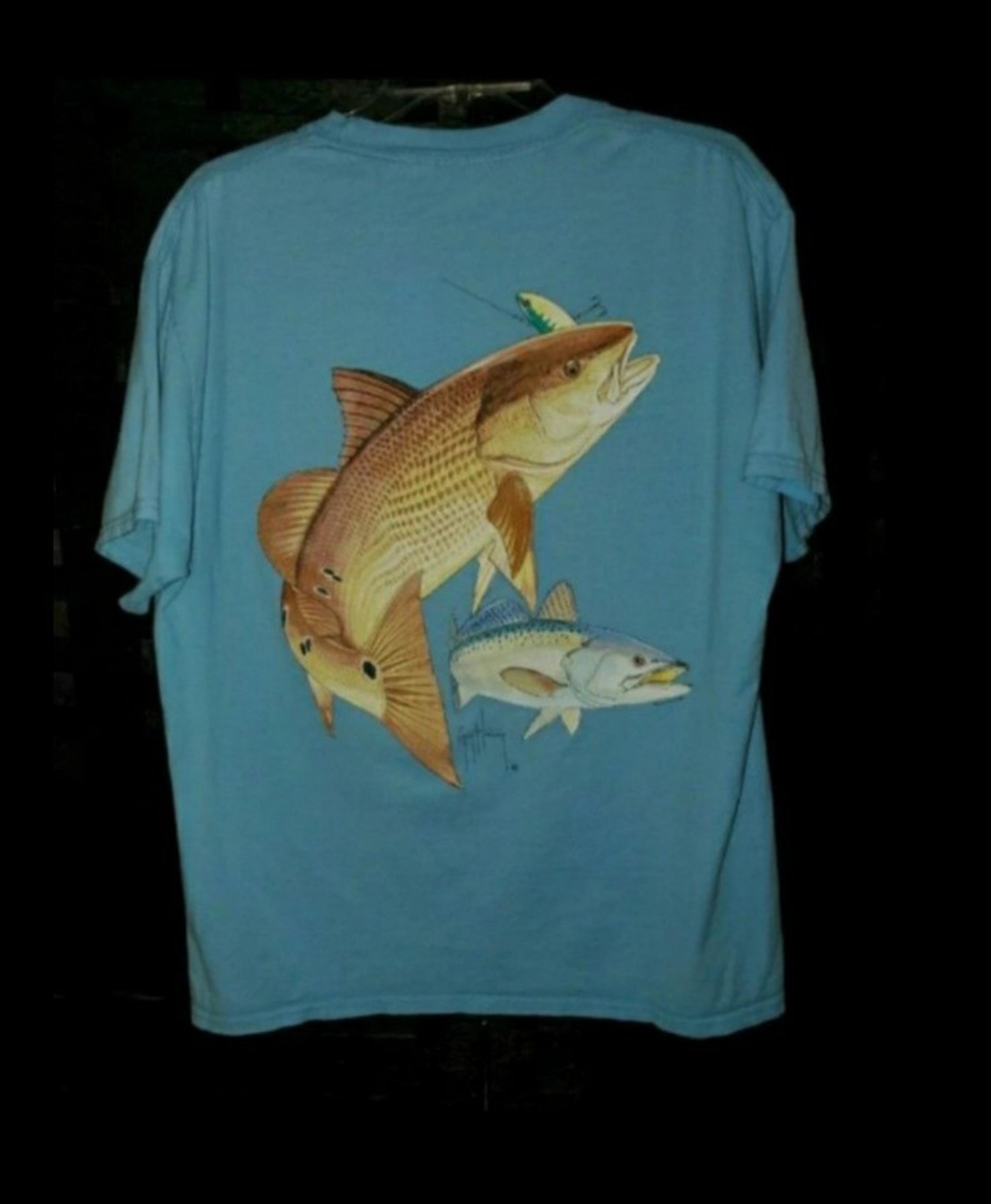 Guy Harvey Mens Fish Graphic short Sleeve T-Shirt Tee large