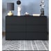 6 Drawer Dresser for Bedroom, Hallway - Black
