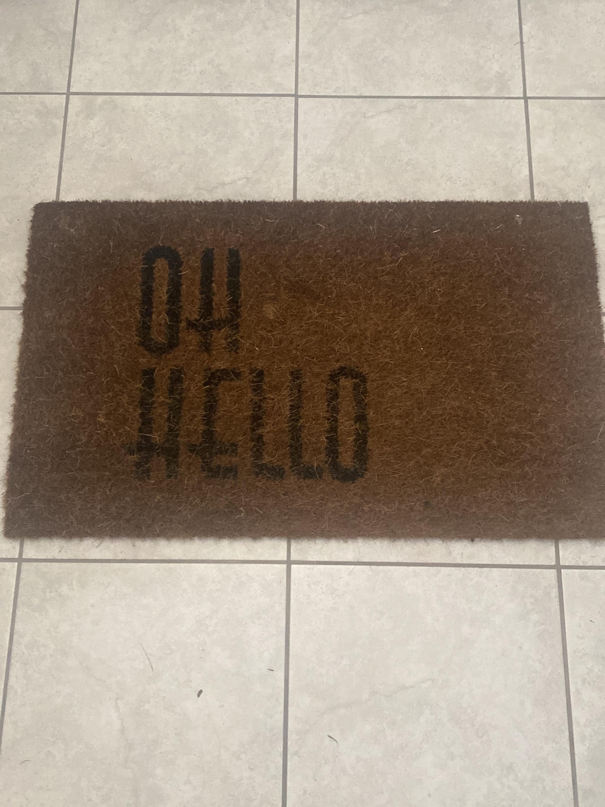 Welcome mat