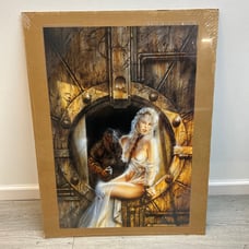 Luis Royo Girl With Monster In Background Art Print
