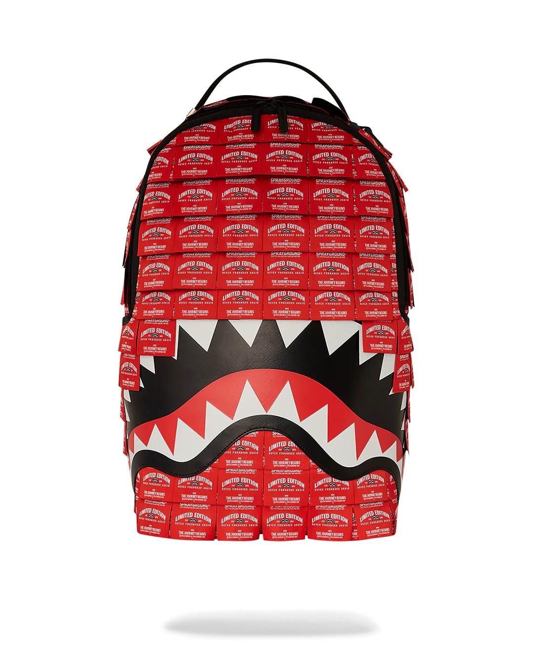 MADE OF WOVEN LABELS SHARK BACKPACK SPRAYGROUND