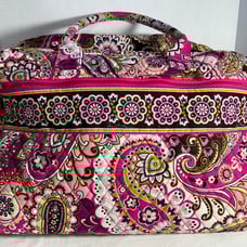 Vera Bradley weekender bag medium h 12 1/2” x w 18” x d 8 1/2” Pink paisley