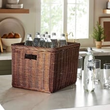 Vintage French Basket Cube - Threshold with Studio McGee