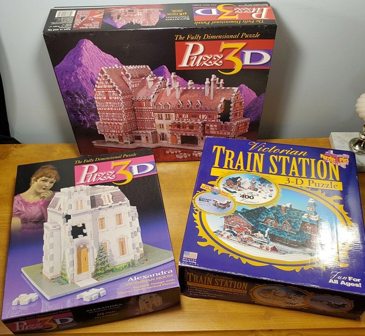3D Puzzle Train Station Victorian House Bavarian Mansion Easy to Medium