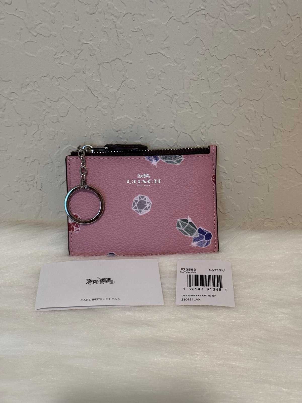 Disney x Coach Mini Skinny ID Case with Snow White and the Seven Dwarfs Gems