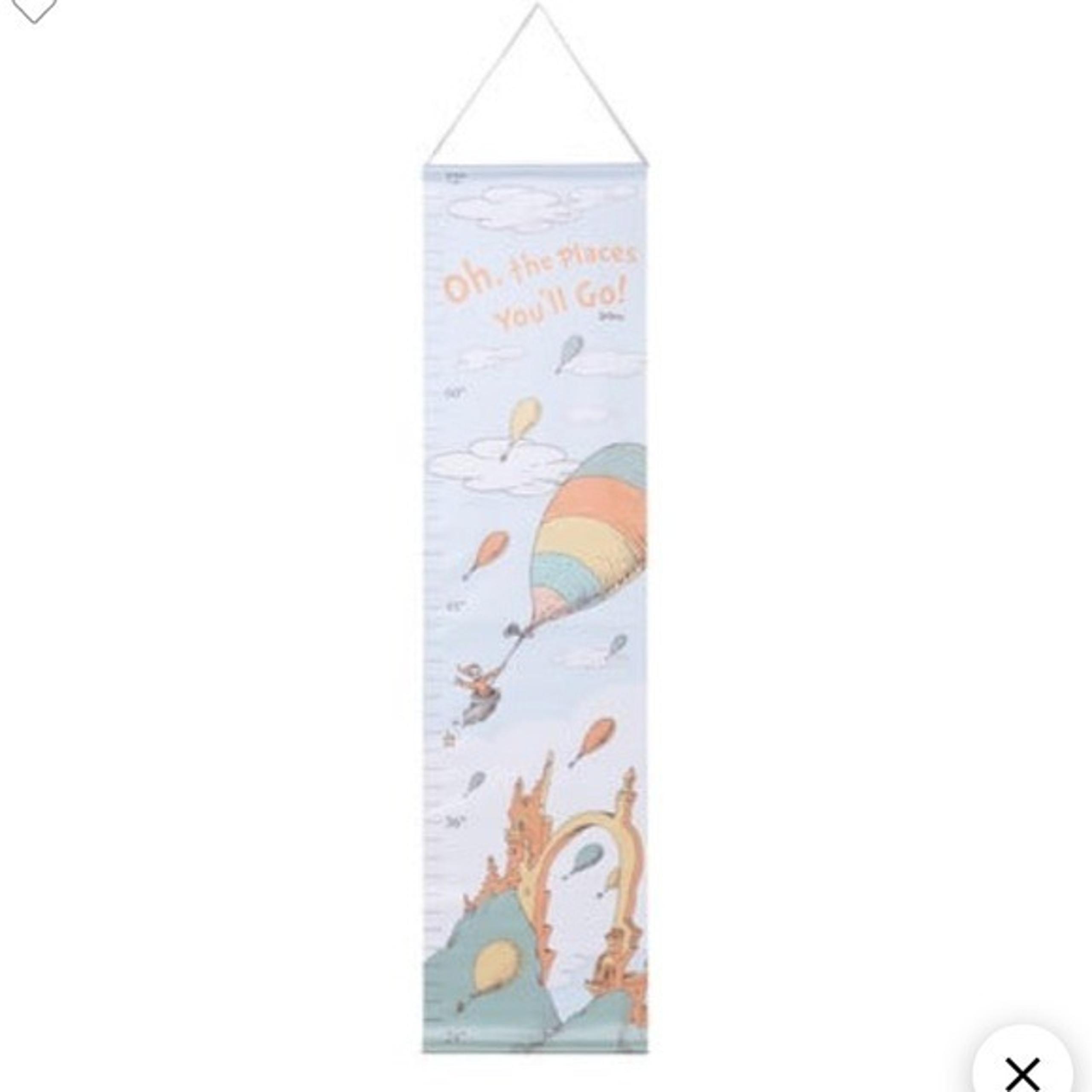 Dr. Seuss Oh The Places You'll Go! Growth Chart Trend Lab Nursery Hanging Decor