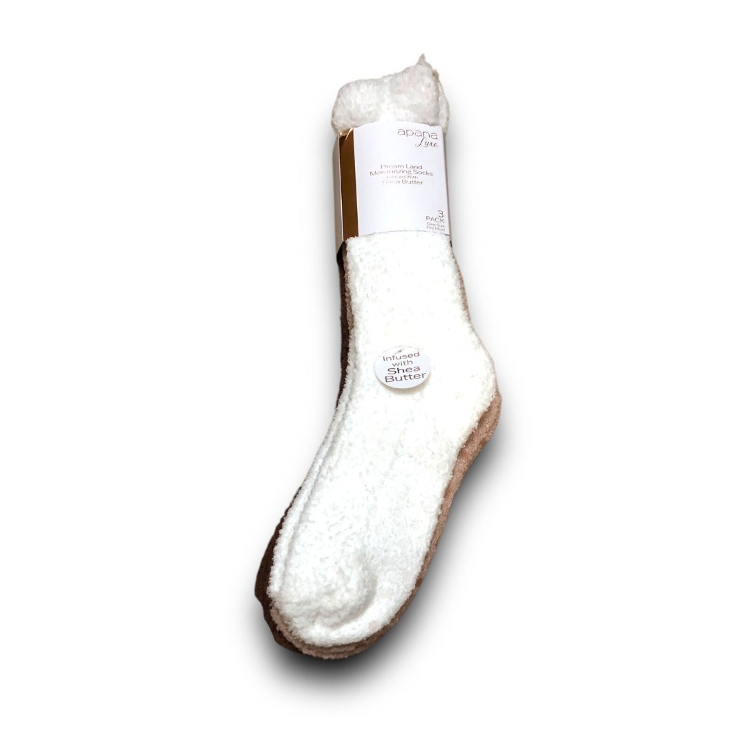 Apana Luxe Women's Dream Land Shea Butter Infused Socks (3 Pairs)