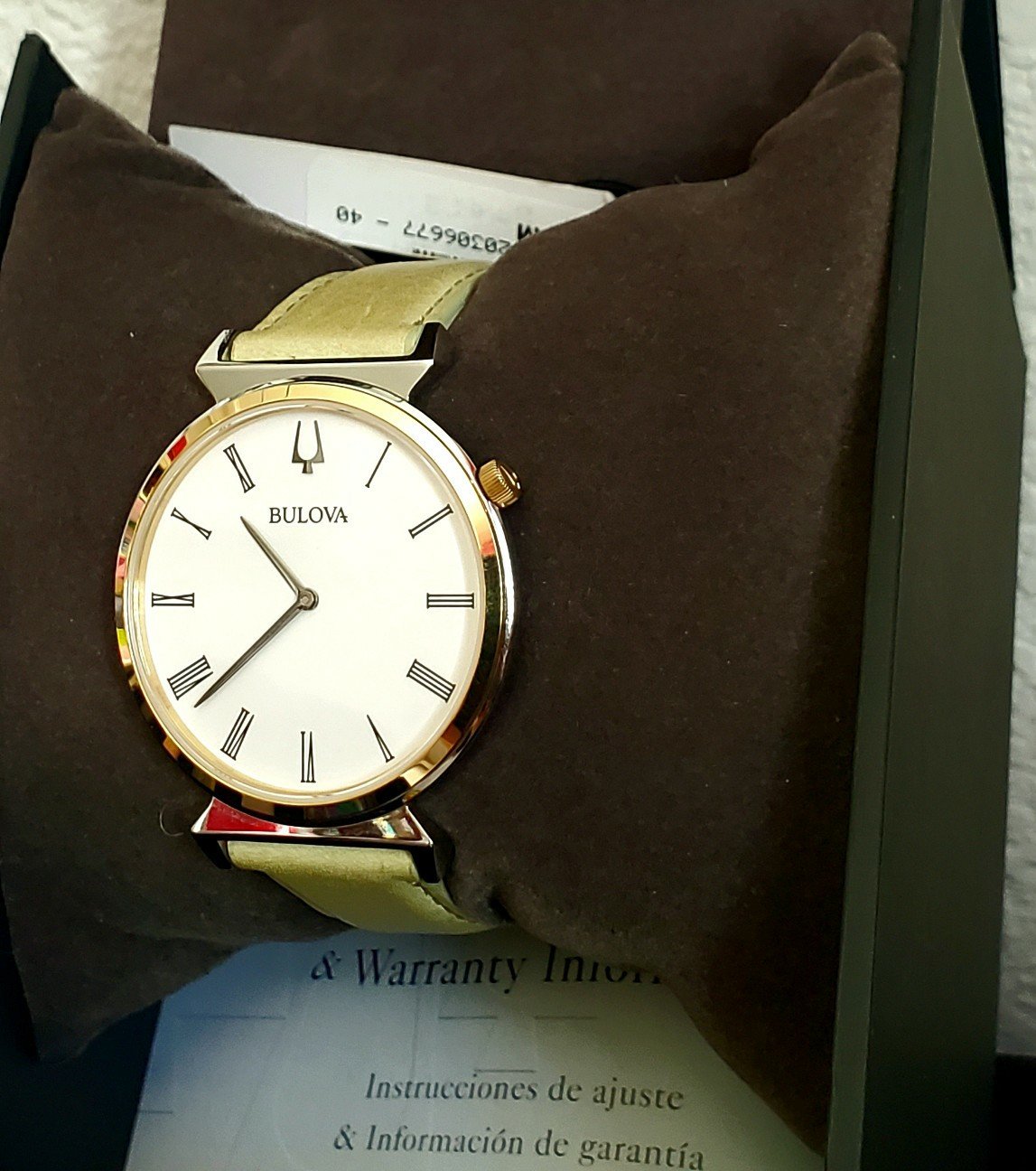 38mm Mens Bulova Watch.