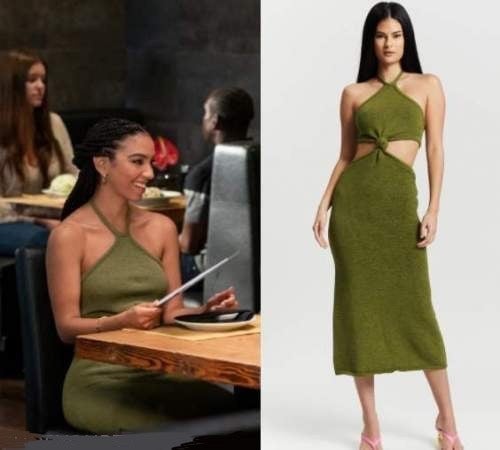 Cult Gaia Knit Dress / Olive / M