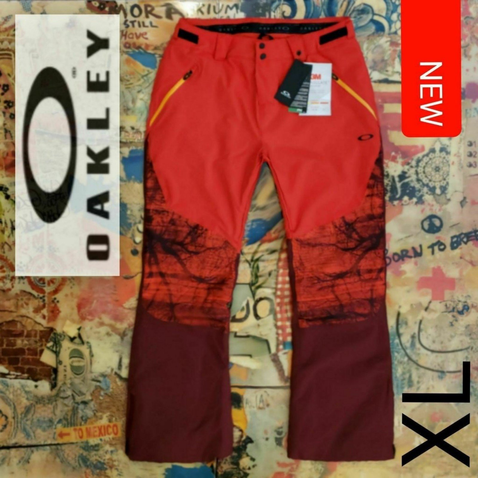 170 New Oakley 3M Insulated Waterproof Snowboard Pants / Ski Pants! XL