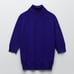 NWOT. Zara Blue Viscose Blend High Collar Sweater with 3/4 sleeves. Size M.