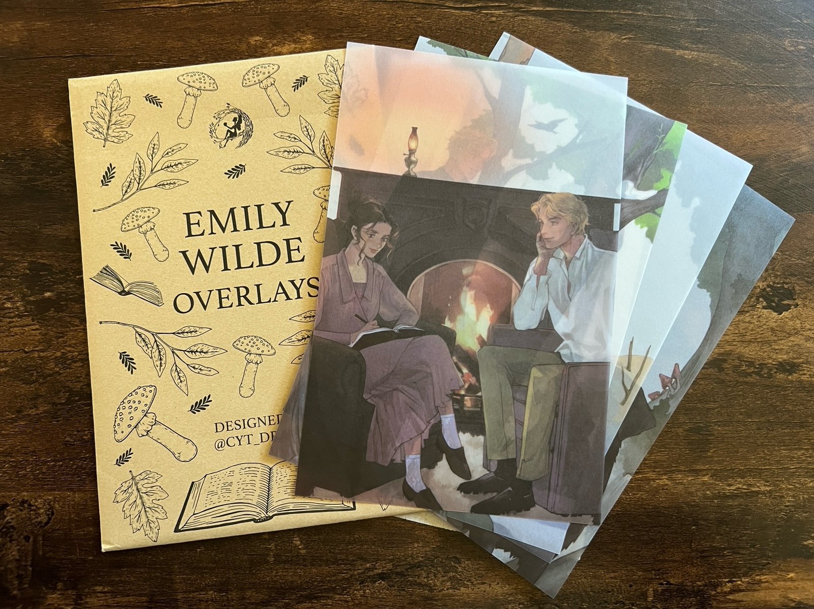 Fairyloot Emily Wilde’s Encyclopedia of Faeries Overlays Set