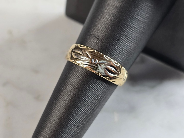 Womens Vintage Estate 14k Yellow Gold Ring 2.9g #E5691