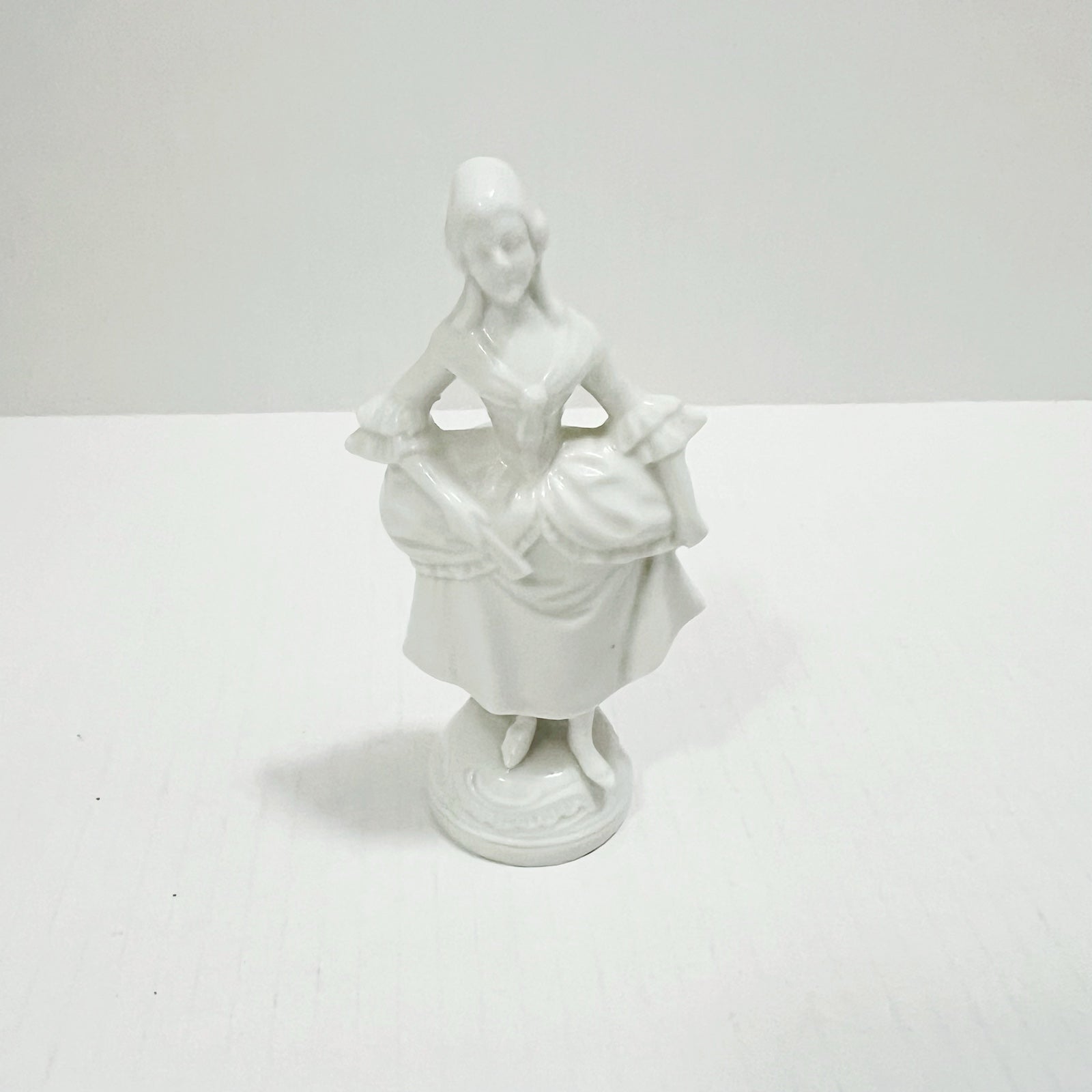 Antique 1900 S CAPODIMONTE Porcelain White Figurine