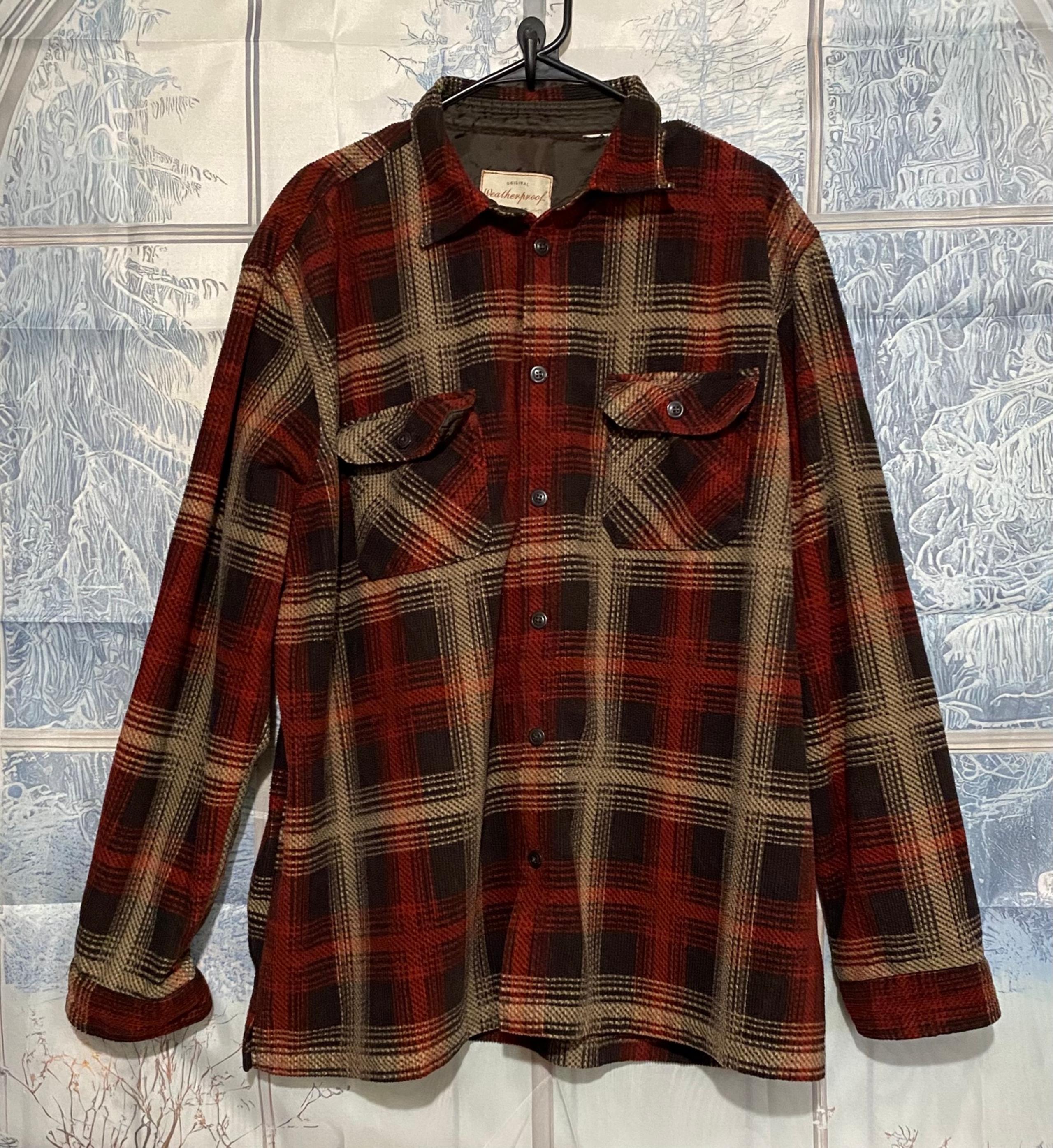 Weatherproof Vintage Men's Size XXL Plaid Fleece Shirt Jacket Button Up