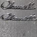Chevy Chevelle car emblems (chrome)