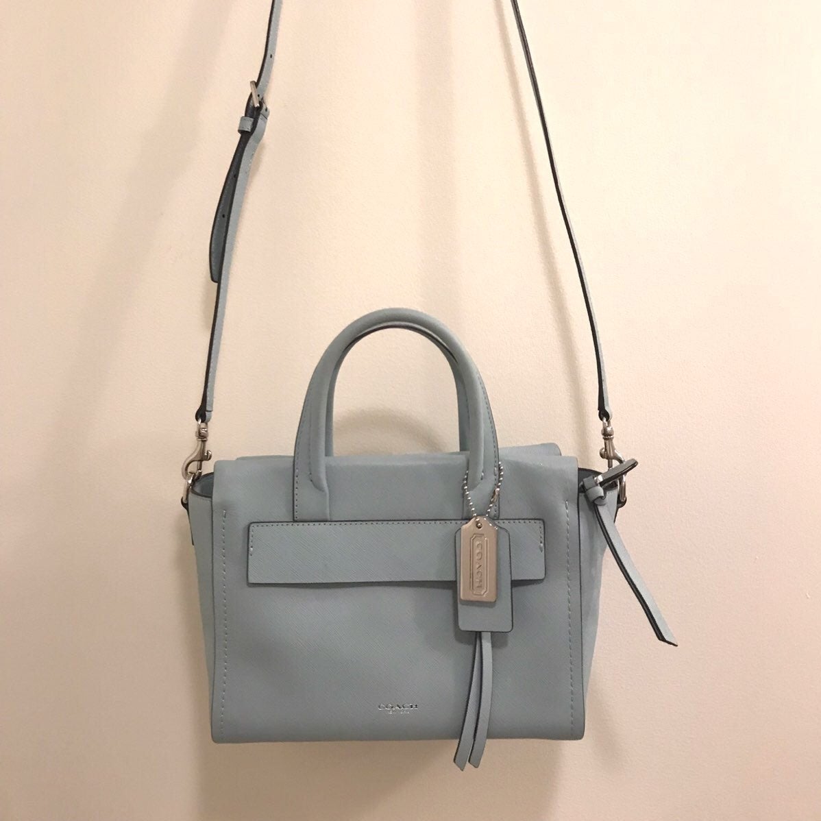 Coach sage satchel bag