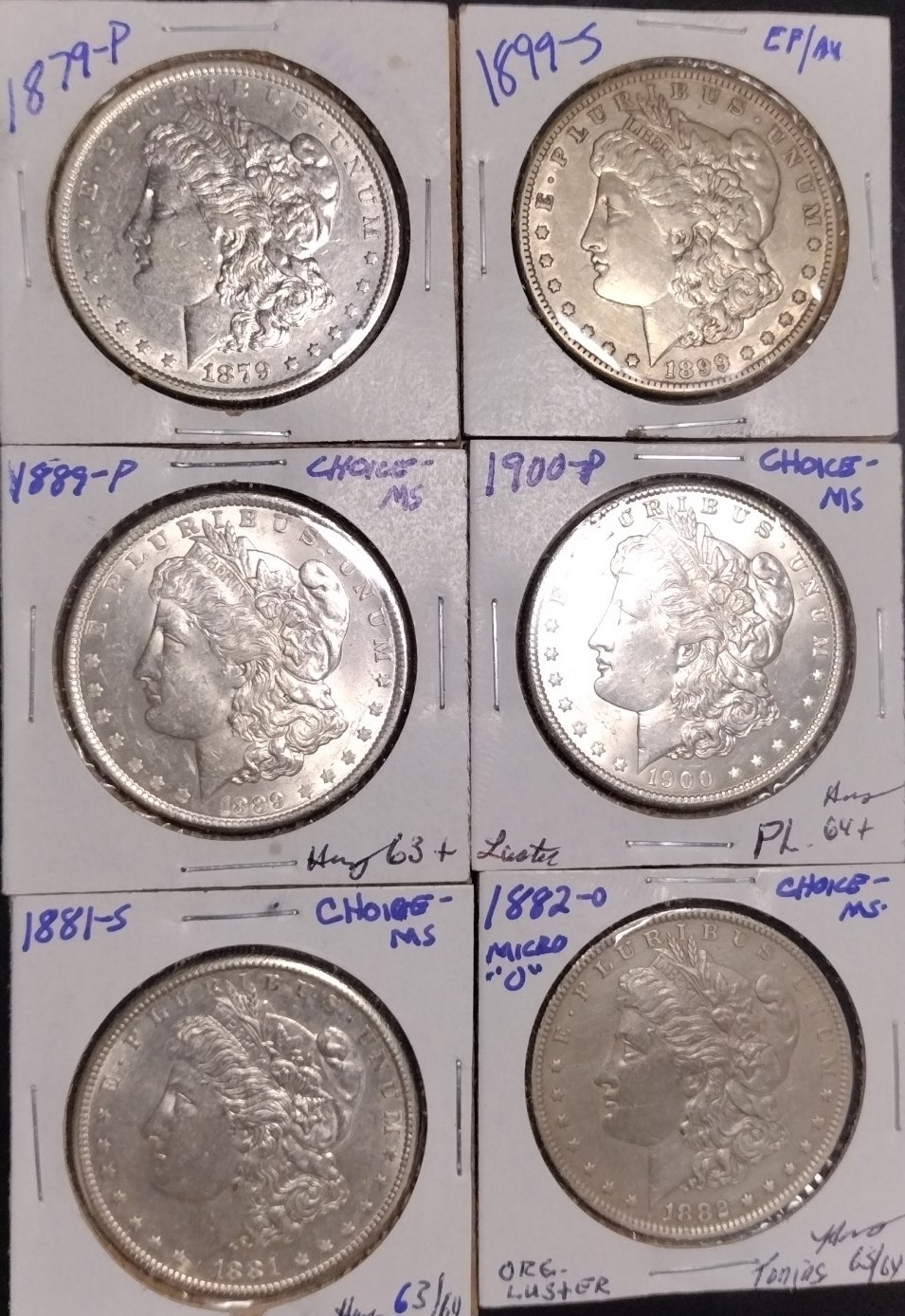 1899-S Scarcer Key Date Morgan Silver Dollar Lot; "NO JUNK COINS"